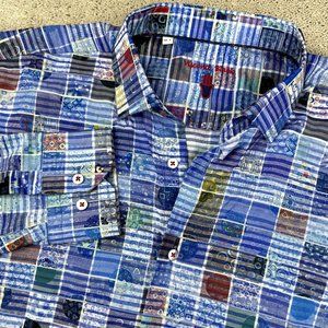 Visconti Black‎ Men's Button Down Long Sleeve Shirt Size XLT see dimensions